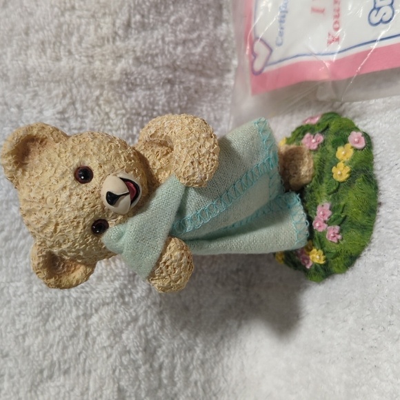 Snuggle I Want To Be Your Snuggle Bear Resin Figurine - Vintage 1998 - Picture 1 of 10